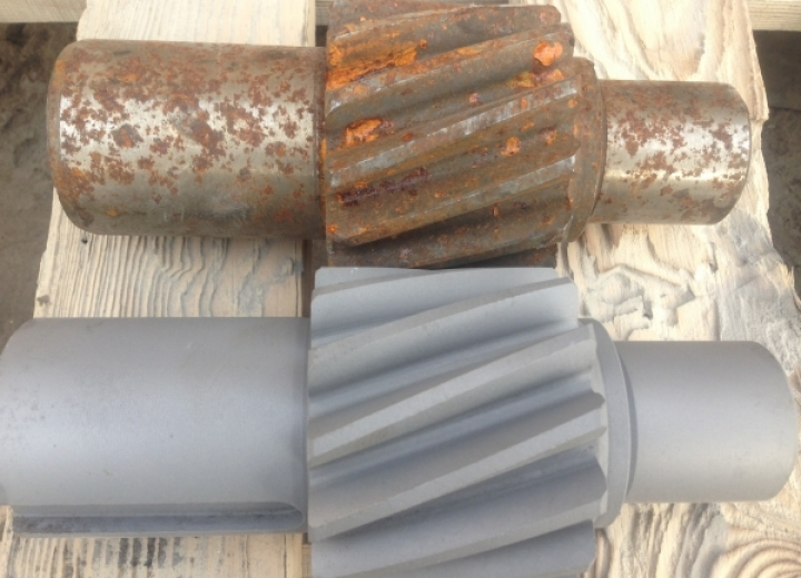 Пескоструйная обработка металлических изделий автомобиля