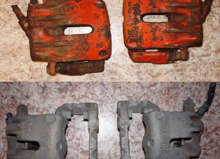 Пескоструйная обработка автомобильных дисков