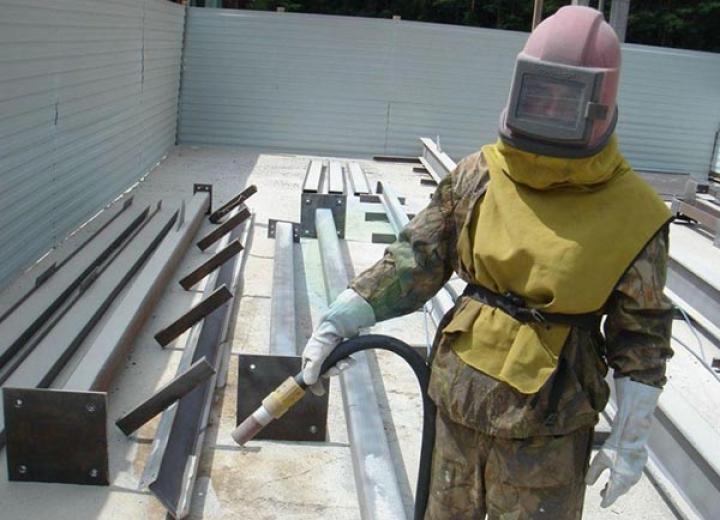 Пескоструйная обработка металлоконструкций